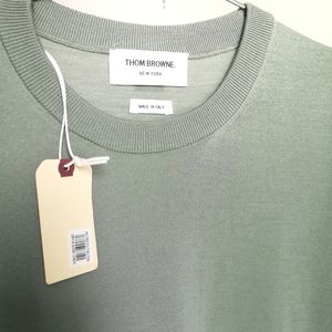 Thom Browne Green Arm Band Sweater